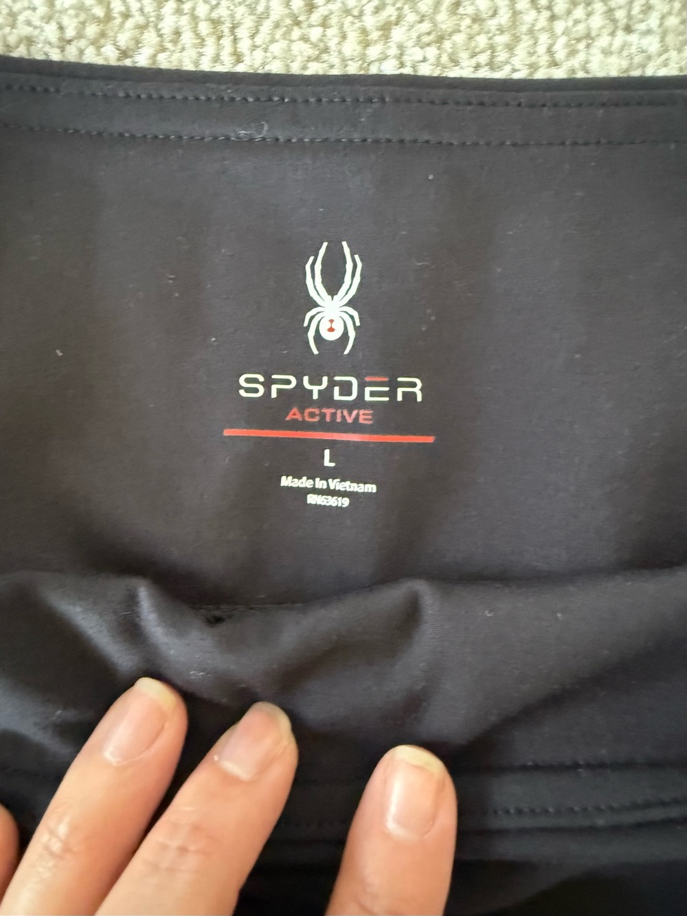 Spyder Active Black Performance Joggers with Zip Pockets — Size L - Picture 2 of 9